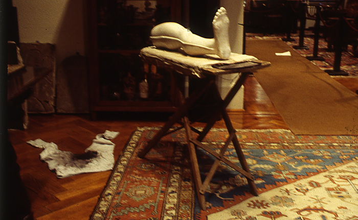 STUART BRISLEY, The Collection of Ordure, Louise Bourgeois' Leg, 2002, Freud Museum London