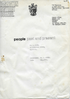 STUART BRISLEY, Artist Project Peterlee: Renamed by Easington District Council as 'People Past and Present', 1977, Cover page