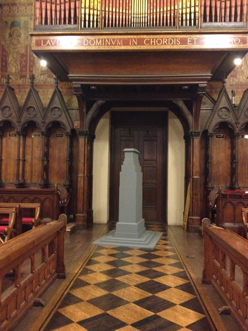 STUART BRISLEY, The Cenotaph Project, The Chapel, King's College 2014